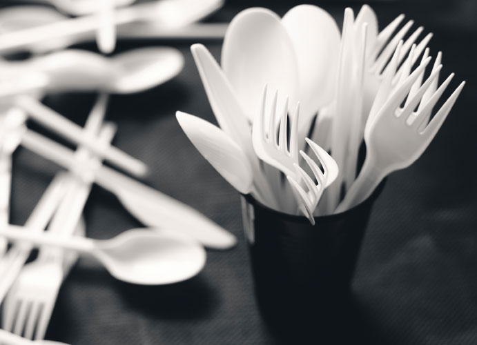 Picture of plastic cutlery
